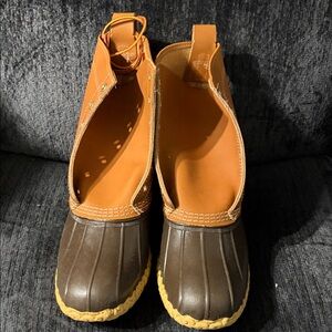 Brown and Tan LL Bean Duck Boots
